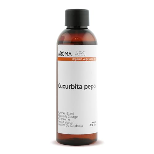 Pépins De Courge BIO (Cucurbita pepo) - 100 mL - Huile Végétale Vierge et Certifiée AB - Santé prostatique et urinaire - Aroma Labs - Made in France
