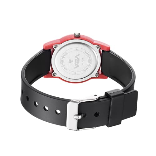 Image of V2A Resin Analog Aeroplane Print Dial Cute Watch For Kids And Toddlers Unisex-Child Between 2 To 8 Years Of Age Black Band 30 M Waterproof Watches For Kids, Dial White, Band Gold