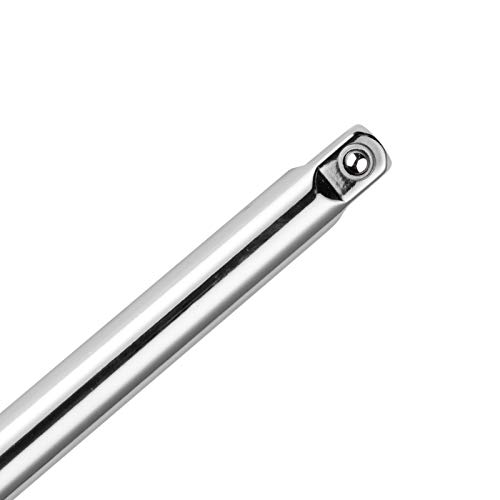 Kendo 3-Piece 3/8" Drive Industrial Grade Extension Bars Set For Narrow And Deep Areas, Includes 3", 6", And 10", Chrome Vanadium Steel With Mirror Finish #TOP2