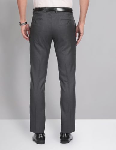 Image of Arvind Check Smart Flex Trousers