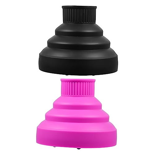 VICASKY Silicone Folding Hood for Hair Dryer Curl Diffuser Nozzle Foldable Hair Diffuser Heat Protecting Nozzle