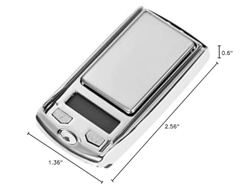 Báscula digital de bolsillo 100g portátil con pantalla LCD miniatura 6