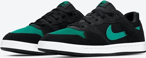 Nike Men's SB Alleyoop Sneaker, Black/Mystic Green/Black