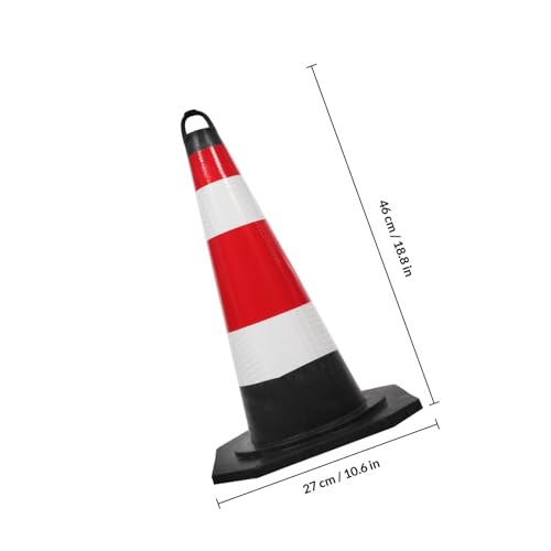 Cône de signalisation réfléchissant base stable 45 cm YARNOW - 3