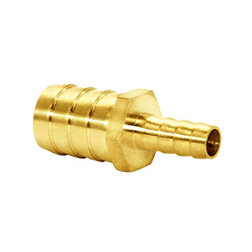 Joywayus Brass Reducer Hose Barb Fitting 5/16" to 5/8" Reduce ID Splicer, Hex Union Brass Fitting Reducing Water/Fuel/Air by Joywayus - Image 2