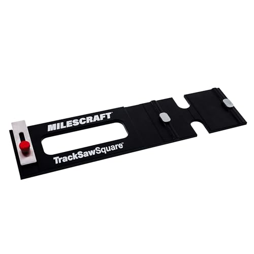 Milescraft 1410 Track Saw Square – Track Saw Rail Square Guide, 90 Degree Cuts from Edge, Auto-Align, Rip Full Sheets Straight and Square, Fast Adjust, Exclusive for Milescraft 1409 TrackSawGuide