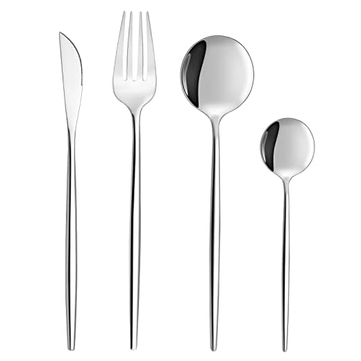 Set posate in acciaio inox per 6 persone