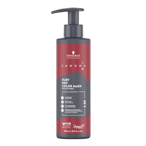 Schwarzkopf Professional CHROMA ID Bonding Color Mask Mascarilla de Color Semipermanente - 6-88 Ruby Red - 300 ml
