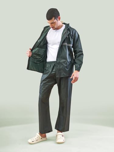 Image of LUX VENUS Reflecting Design Tapping Rain Suit for Men