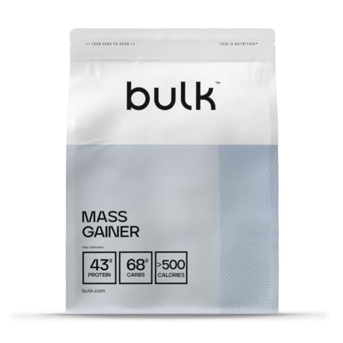 Bulk Masseaufbau, Proteinpulver-Shake, Weight Gainer für mehr Muskelmasse, Glutamin, Mass Gainer, Weight Gainer, Banane, 1 kg
