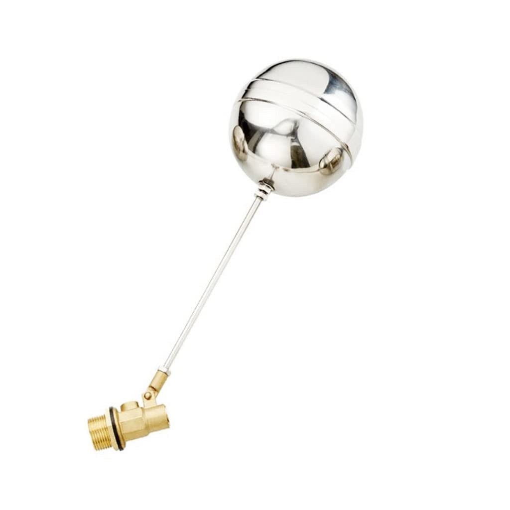 Brass Float Ball Valve for Water Tank - Adjustable Liquid Level Control 1/2inch & 3/4inch(DN20)
