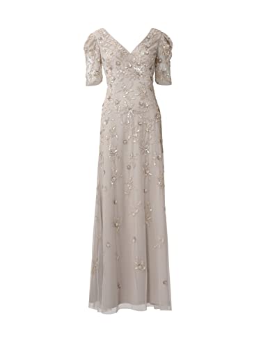 Image of Adrianna Papell Long Beaded Blouson Mother of the Bride Gown