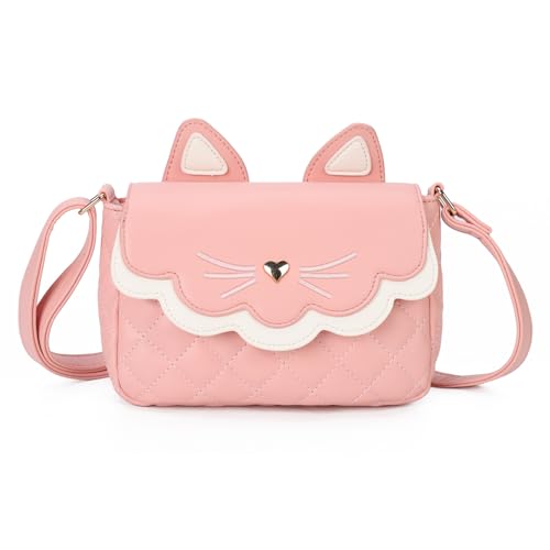 Image of Gladdon Teen Girls Crossbody Bag Cute Cat Wallet for Girl Birthday Gifts Purses