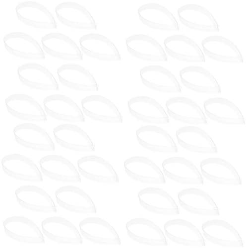 VANZACK 80pcs Collar Strips for Shirt Banded Collar Shirts Fixing Strips Plastic