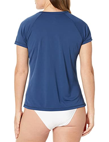 Kanu Surf Women\'s Solid Upf 50+ Swim Tee, Navy, XX-Large