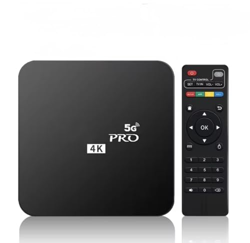 MXQ Pro 5G 4K Android TV 10 Box 1G,2G 8G,16GB Android Smart Box H.265 HD 3D Dual Band 2.4G/5G WiFi Quad Core Home Media Player (1GB 8GB)