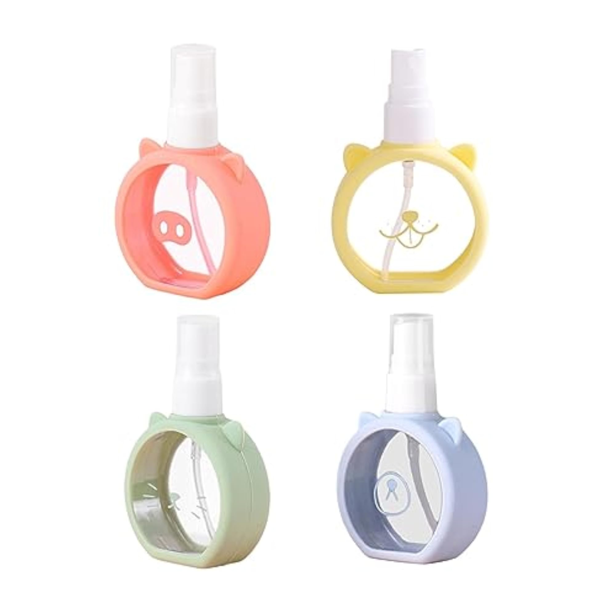 6x Mini Spray Bottles, Durable for Cleaning Solutions