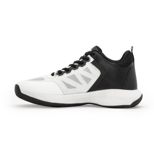Image of Red Tape Lifestyle Basketball Shoes for Men in Black White | Lifestyle Casual Shoes | Black White | 8 UK