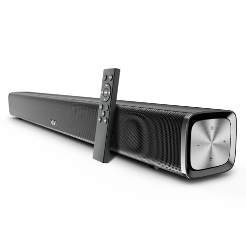 Image of Mivi Nex 70 [New Launch] Wireless Bluetooth Soundbar, 70W Soundbar, 2,2 Channel Nex PowerStage Technology, Bluetooth v5.1, Signature Sound, Deep Bass, AUX USB Coaxial Inputs