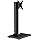 Suptek Single LCD Computer Monitor Free-Standing Desk Stand Mount Riser for 13 Inch to 43 Inch Screen with Swivel, Height Adjustable, Rotation, 50, 75, 100mm VESA Base Stand, Black