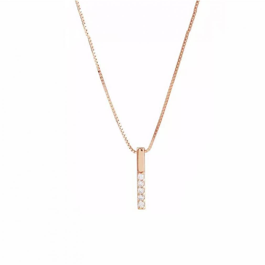 Pendentif collier rose géométrique 14mm, cadeau fin en argent - 6