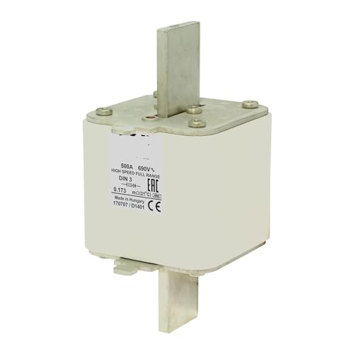 Fusible 170M6081 Série Carrée DIN 43620 pour protection ultra-rapide des circuits