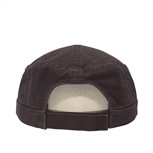 Image of The Vintage Year Heavy Stitching Washed Cotton Cadet Hat - Durable Military Baseball Cap for Men & Women, Outdoor Casual Wear