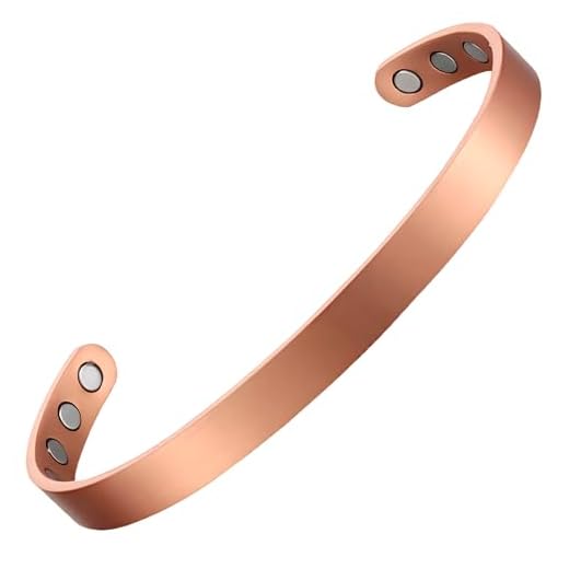 The Original Minimalist Pure Copper Magnetic Healing Bracelet for Arthritis, Carpal Tunnel, and Joint Pain Relief – Adjustable - For Men and Women - Earth Therapy