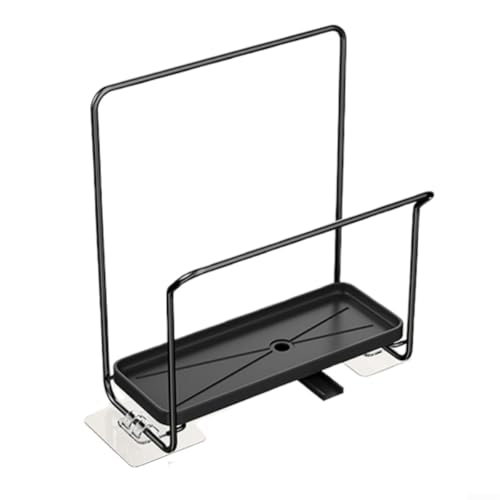 Estante multiusos de acero inoxidable para fregadero de cocina con colgador de toallas y soporte de esponja diseñado con bandeja de drenaje extraíble y boquilla giratoria para dirigir el flujo de agua