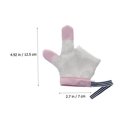 Newborn Must-Haves Hand Correction Device Thumb Sucking Guard Soft Mesh Gloves for Boys and Girls3