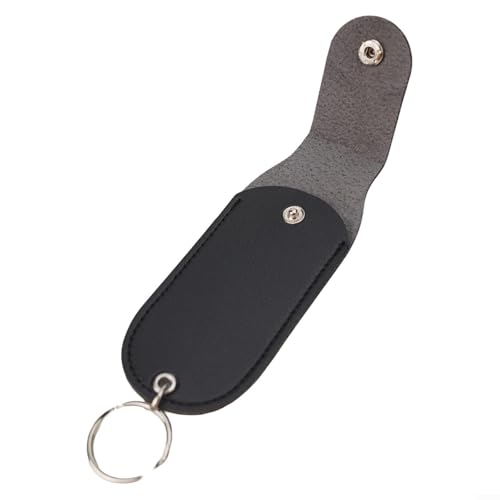 Porta-rossetto indossabile in pelle PU con design flip top organizza senza sforzo i tuoi prodotti di bellezza