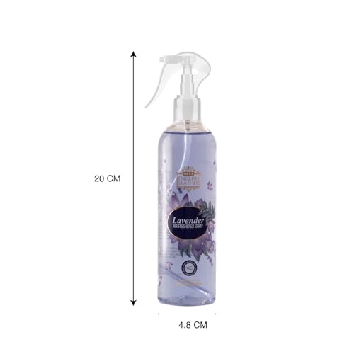 Image of Next Care English Leather Lavender Air Freshener Spray for Home, Car & Office - 200 ml | Long Lasting Room Freshener with Natural Lavender Fragrance | Gas-Free Deodorizer for Indoor Spaces