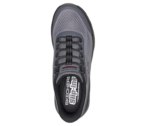 Image of Skechers Men's Glide-Step Sole Hands Free Slip-in,Charcoal /Black,14