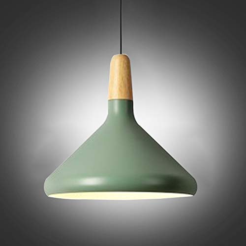 Chao Zan E27 Lustre Suspension Éclairage Luminaire Suspension LED Plafonnier Scandinave Moderne Style Simple pour Restaurant Salle à manger Decoratif Salon Cuisine,Gris-vert