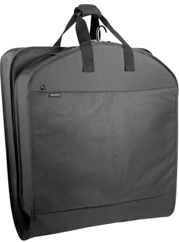 WallyBags® 40” Deluxe Travel Carry-On Garment Bag with Two Pockets, Perfect for Suits and Shirts
