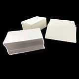 300PCS BcPowr White Blank Message Card Paper Postcard Message Card Word Card Business Card Message Gift Tags.（White）