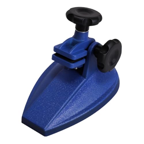 Fenteer マイクロメータースタンド測定ツールベース鋳鉄クランプノブ付きブルー互換のある頑丈な交換用プロ仕様ホルダー, 長さ15.6cm