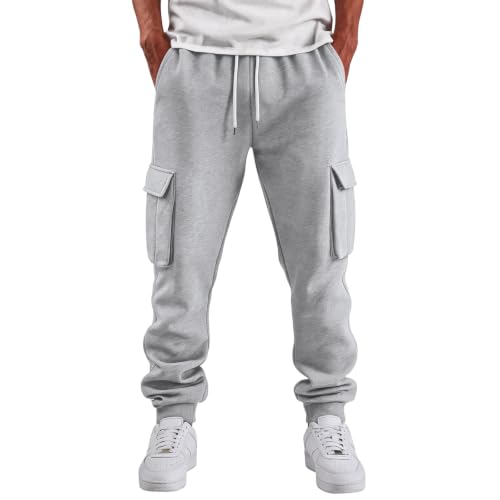 Cargo Joggers Men Comfy Elastic High Waisted Jogger Pants Cargo Joggers - image 2