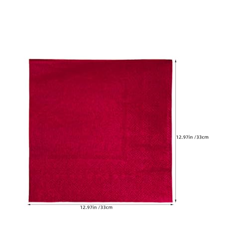 Servilletas desechables de papel rojas de 2 capas para catering y bodas 3