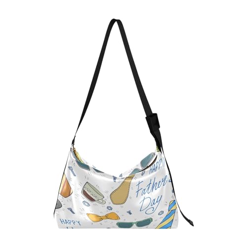 Bolso cruzado para adultos, otoño, hombre, bandolera, grande, para el día del padre, corbata, Varios colores, 1 size