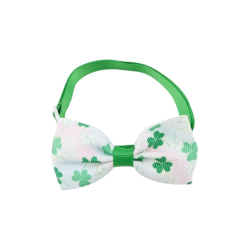 フェスティバルネクタイStpatricks Day Pet Collar Bowtie Dog Holiday Neckwear Pets Cosplay Costumes Party Accessoriesアイリッシュテーマペット蝶ネクタイ