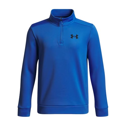 Under Armour Boys' ArmourFleece 1/4 Zip, 402 BLUE, YXL - image 1