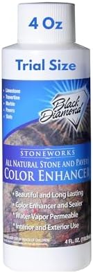 Color Enhancer Sealer for All-Natural Stone and Pavers. Marble, Travertine, Limestone, Granite, Slate, Concrete, Grout, Brick, Block.