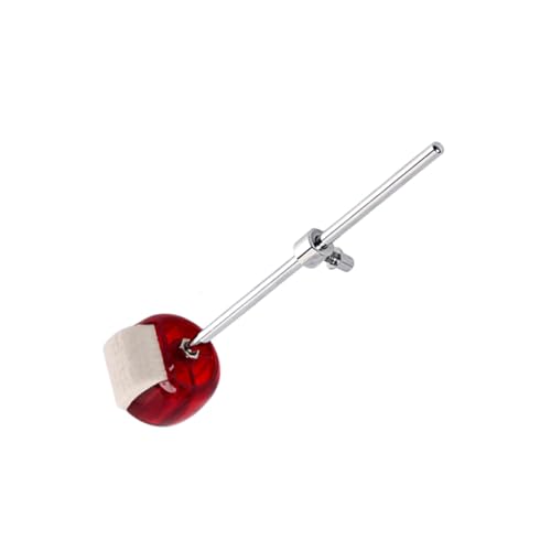 Vaguelly baqueta para bombo con mango metálico y fieltro rojo miniatura 1