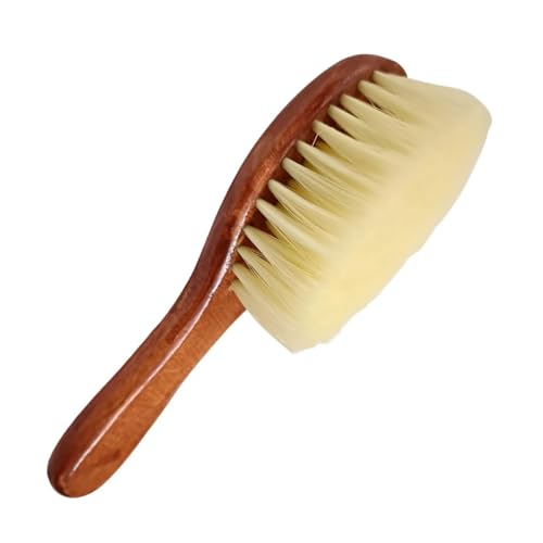 Image of MF Hair Wood Duster Cleaning Brush Soft Beard Brush with Wooden Handle for Barber Hair Cutting Salon & Parlor Hair | Professional Hairstylist Brush Soft Beard Brush (Pack of 1)