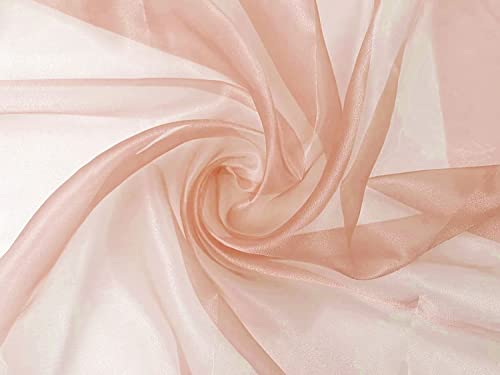 Organza Stoff Meterware am Stück - 150 cm Breite - (Apricot) Organza Stoff Meterware am Stück - 150 cm Breite - (Apricot)