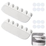 Urine Deflector Set for Toilet Seat - PVC Splash Guard in Off-White - Kids' Bathroom Accessory