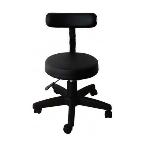 Cadeira Mocho Com Encosto Ergonômica Giratória Com Rodízios