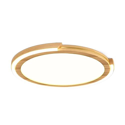 Lámpara de techo de madera ultrafina para techos bajos con luz ajustable sin parpadeo 2