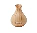 Produktbild JLA Essentieller ÖlDiffuser, 400ml Aroma Diffuser Ultraschall-Humidifier Air Purifier 7 Color Led Office Home Bedroom Wood Grain Vase Shape (Licht Holz)